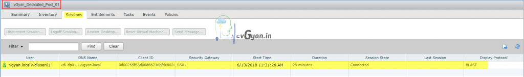Horizon View 7.5: Recompose Linked Clone Desktop Pool Part-16 – vGyan.in